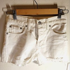 We The Free shorts cut off size 24 white distressed